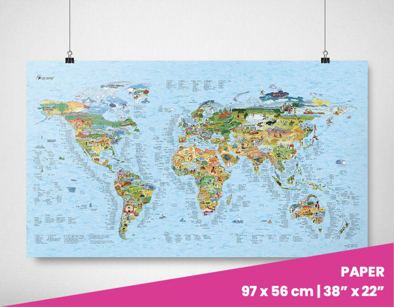 Awesome Maps Surf - Premium Paper