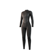 Women's Mystic Brand Fullsuit 3/2mm Bzip Flatlock wetsuit, black