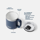 YETI Rambler® 10 oz (295 ml) Mug Ceramic Lining