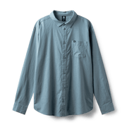 Camicia a maniche lunghe Duotone Breeze blu nebbia, vista frontale