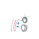 Duotone Front Bridle Rebel SLS left/red (SS24) 2024