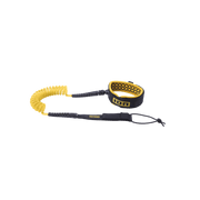 ION Wing Board Leash Core Coiled Knee 2026 coloris mustard, vue de face