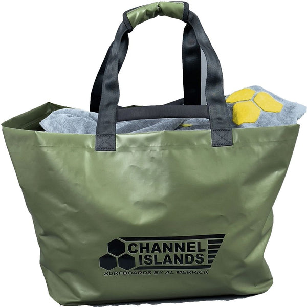 Channel Island Bolsa playa Beach Tote Green 43.1L
