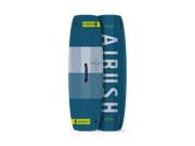Prancha twintip Airush Switch Team V11 em azul-petróleo, vista de cima e de baixo