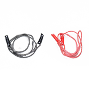 Paire de pigtails arrière Duotone Dice SLS, gris et rouge