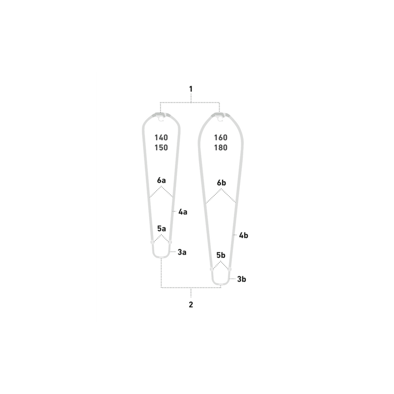 Duotone Alu Tailend oval w. iTail Wave compl. 2022