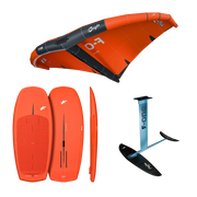 Pack wing foil F-ONE : wing Origin orange, planche Rocket Wing ASC et foil Phantom FCT
