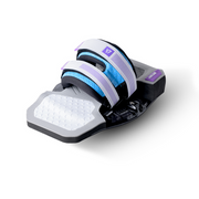 Harlem Sneaker pad and strap in grey, blue and purple, side view