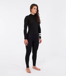 Hurley Advant 4/3 Fullsuit 2024 Back zip Damen in Schwarz – Foto 8