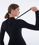 Hurley Advant 4/3 Fullsuit 2024 Back zip Damen in Schwarz – Foto 10