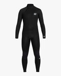 Neopreno Billabong Intruder 5/4 Back Zip negro de hombre, vista frontal