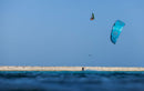 Edgar Ulrich and Reno Romeu riding the Duotone Evo D/LAB 2027 in a tropical lagoon
