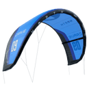 North Carve 2025 kite in Pacific Blue, side view with the bridle and struts