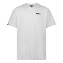 Camiseta North Fly Tee 2026 blanca vista de frente, con pequeño logotipo NORTH negro en el pecho