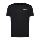 Camiseta técnica North Horizon Quick Dry 2026 negra vista de frente, con logo NORTH blanco y abertura para el gancho del arnés