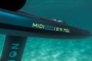 Pormenor subaquático do casco da North Midi Pro 5'9 de 70 L junto ao mastro
