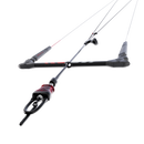 Barre North Navigator 2027 vue de côté avec grip noir et rouge et ligne de depower