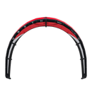 North Pulse 2025 kite in Rubine Red, front view of the leading edge with the bridles