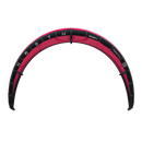 Cometa North Reach 2025 en color Rubine Red, vista frontal del borde de ataque con las bridas