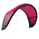 Cometa North Reach 2025 en color Rubine Red, vista lateral con las bridas y los sables