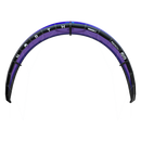 Kite North Reach 2026 nel colore Deep Purple, vista frontale del bordo d'attacco con il bridle