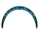 Kite North Reach 2026 nel colore Turquoise, vista frontale del bordo d'attacco con il bridle