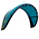 Kite North Reach 2026 nel colore Turquoise, vista laterale con bridle e strut