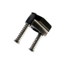 North M8 Ti spring nuts, front view