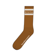 Mystic Brand Seasonal socks in golden brown – front view