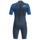 Shorty Billabong Intruder 2/2 Back Zip azul de hombre, vista trasera con cremallera