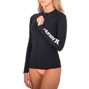 Hurley Oao Solid Zip Front Ls Rashguard