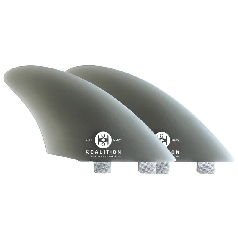 KOALITION TWIN FINS KEELS SMOKE DUAL TAB