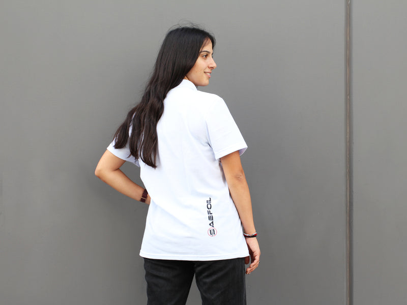 White Sabfoil Polo - size M