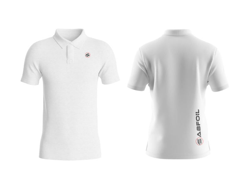 White Sabfoil Polo - size M