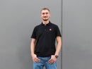 Black Sabfoil Polo - size L