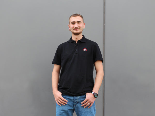 Black Sabfoil Polo - size L