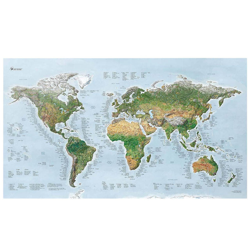 Awesome Maps Surf - Premium Paper