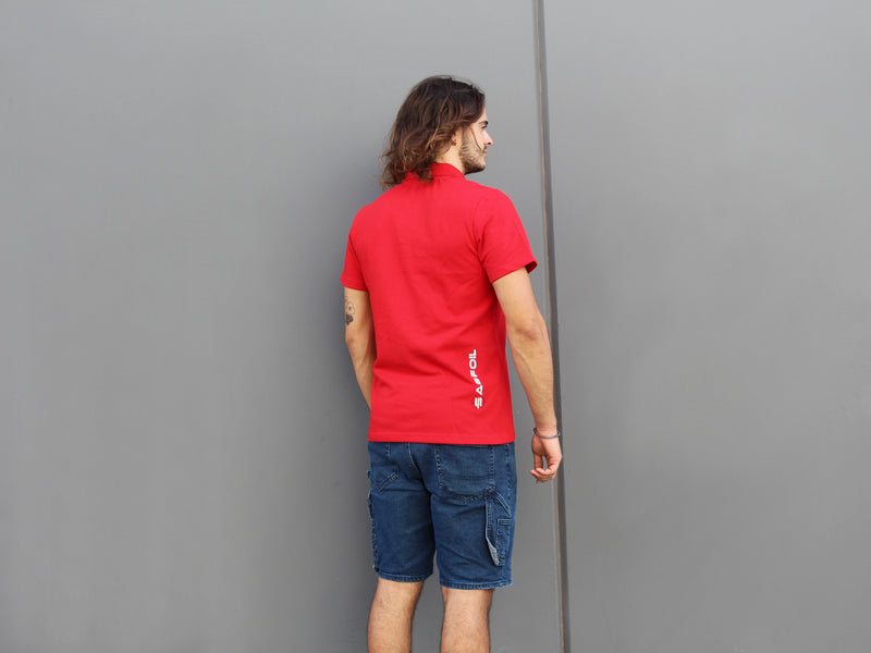 Red Sabfoil Polo - size XXL