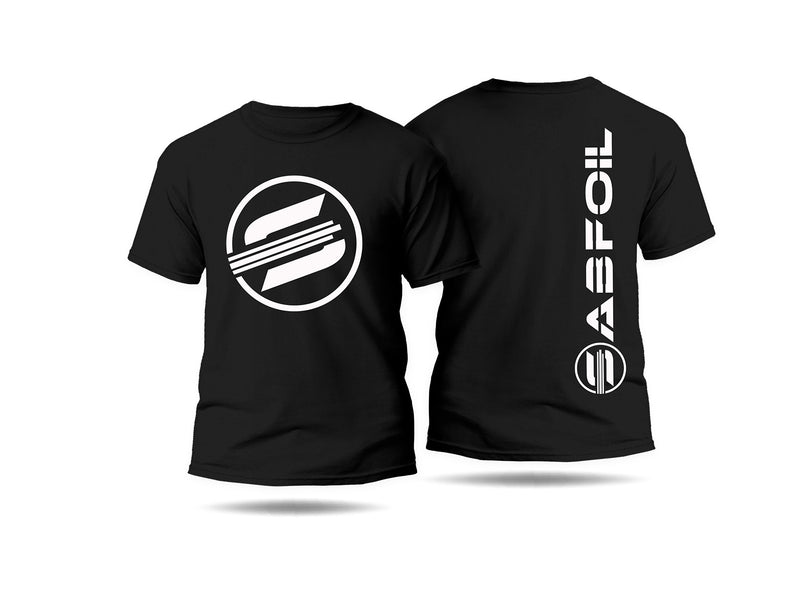 Black Sabfoil T-shirt - size L